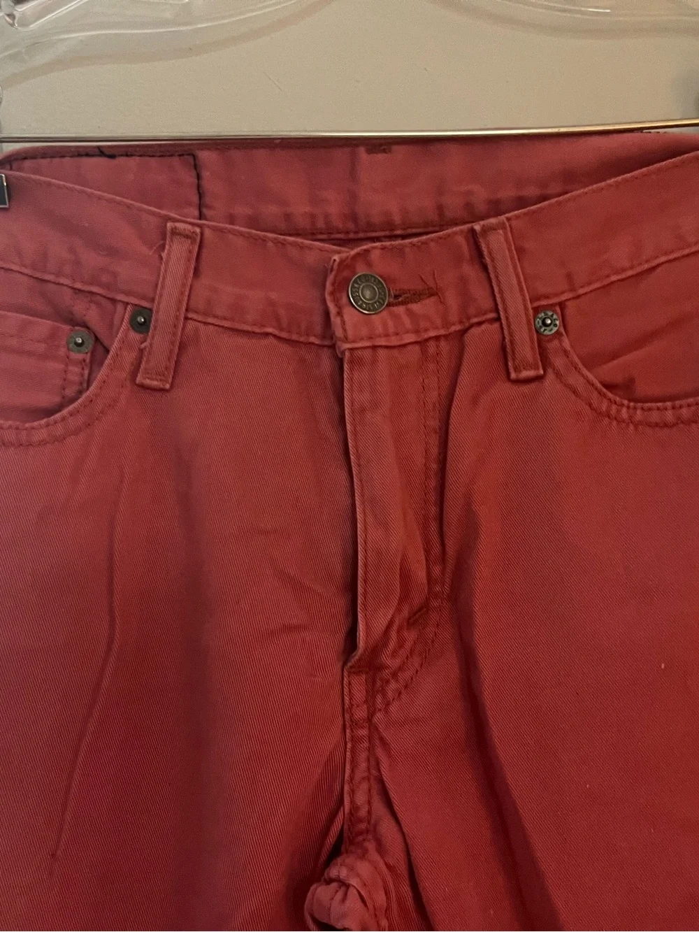 Levi’s 514 Straight Fit Brick Red Jeans Men’s W32 L32